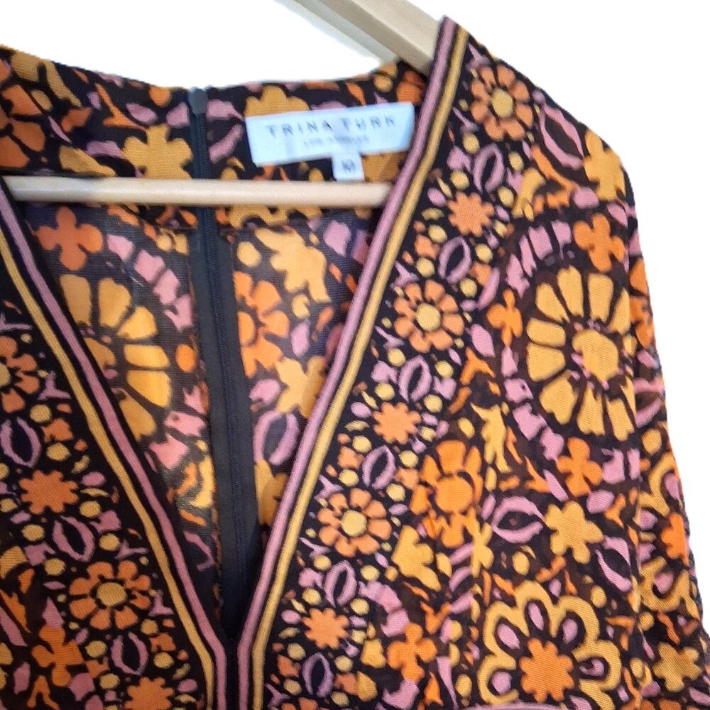 Trina Turk Print Dress Empire Waist